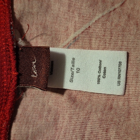 Tea Collection girls size 10 red floral design long sleeve dress  VGUC - Picture 4 of 5